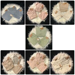 Easy-Peasy Baby Clothing Set in Soft Pastels